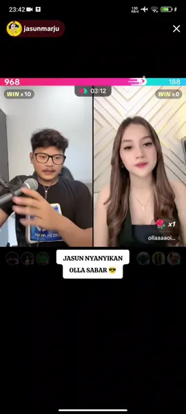 JASUN NYANYIKAN OLLA SABAR  #jasunmarju #sabar 
