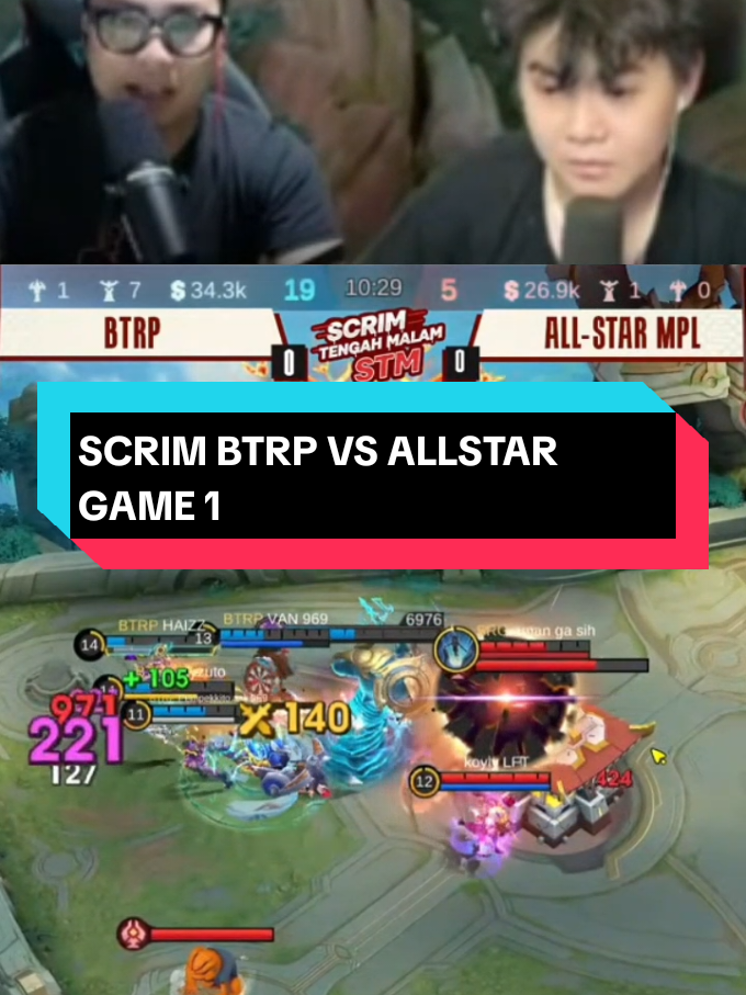 SCRIM BTRP VS ALLSTAR GAME 1 #kb #btrp #age #MLBBNEXT2025 #NEXTJagoanMabar 