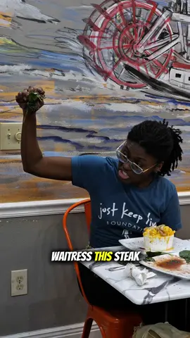 Ready to go to war behind that steak 😂 #comedy #fyp #comedyfyp #funnyvideos   Starring @Saya Meads and @biscuitsandbunsonbanks 