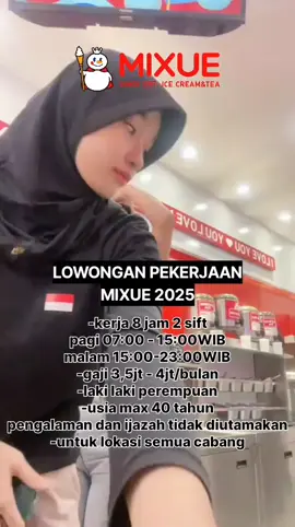 INFORMASI LOWONGAN KERJA TELAH DIBUKA LOKER TERBARU 2025 MIXUE LOWONGAN KERJA CEK LINK DI BIO KAMI DI PROFIL #viralvideo #mixueindonesia #lokerindo #berandatiktok #mixueicecream