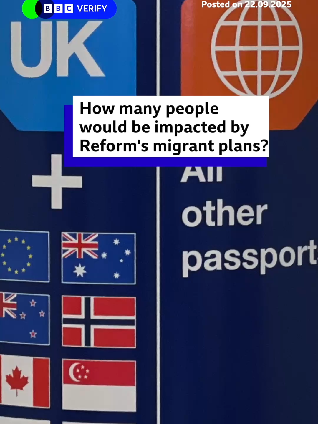 Under the plans, migrants would need to reapply for new visas with tougher rules. #Reform #Migrants #UK #UKPolitics #Visas #BBCNews