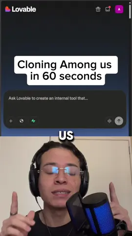 I cloned among us in 60 seconds #techtok 