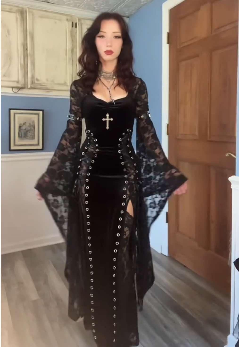 styling the lovely ravencross dress from @STIT ⭒ ༺♰༻ ⭒ #gothicfashion #grwm