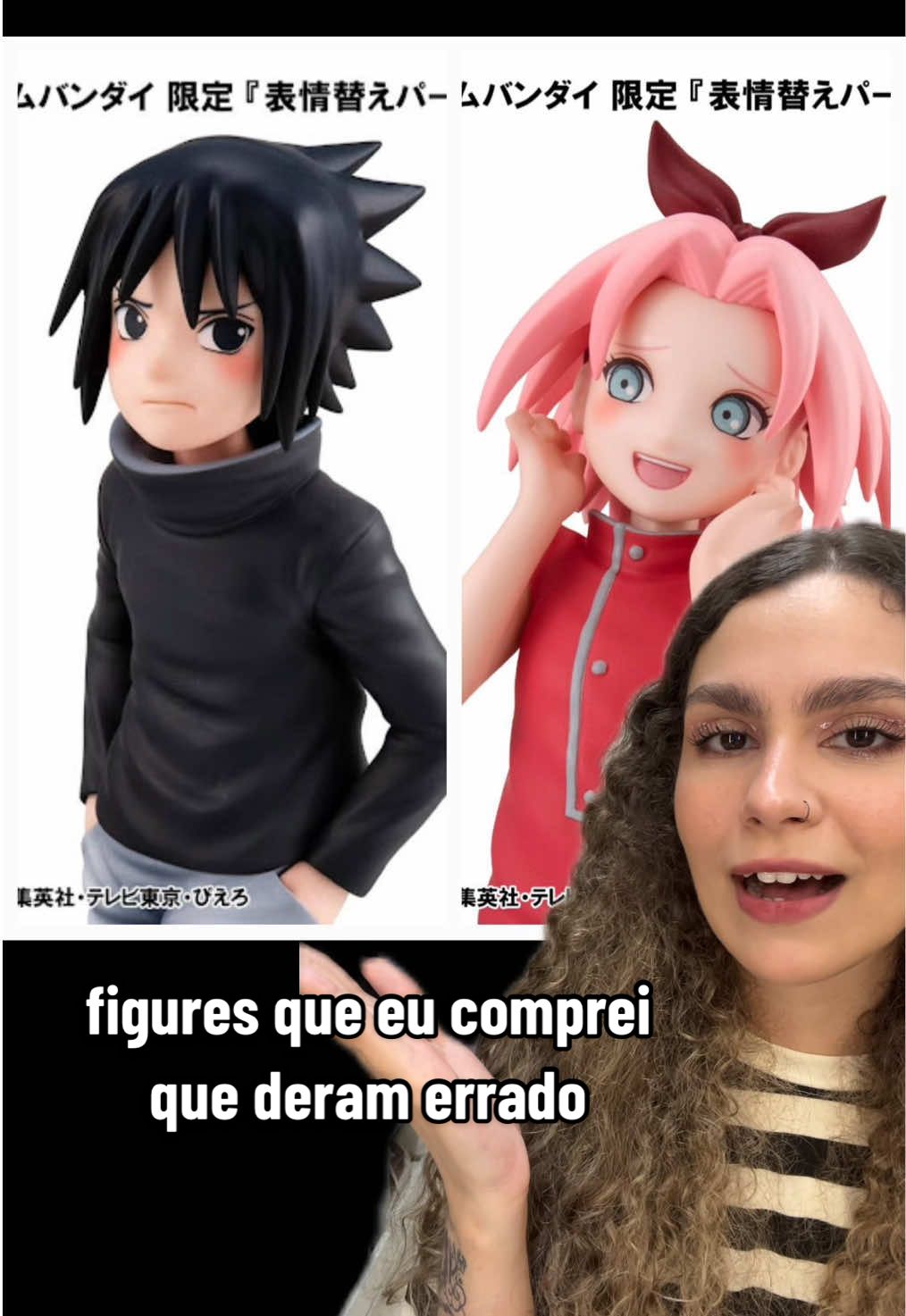 estão tentando me parar 🤨🤨 mas não irei permitir! 🥲👍🏼 #figure #sakura #sasuke #naruto #anime 