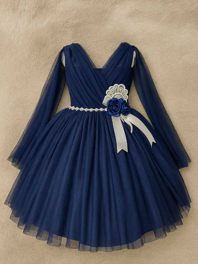 DRESS TUTU ASTREA BIRU DONGKER SELENDANG GAUN PESTA PARTY ANAK BALITA PEREMPUAN BEST SELLER MURAH #dressanak #dresslucu #dresspremium #xyzbca #fyp 