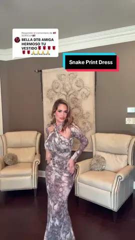 Respuesta a @🇵🇷BORICUA🇵🇷 #snakeprint #longdress #snakedress 