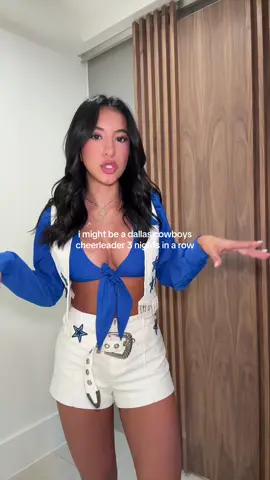 or should i get myself another costume🤣  #cowboyscheerleadercostume #halloweencostume #collegehalloweencostume #halloweencostumeinspo #tiktokshopcreatorpicks 
