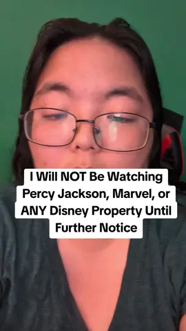 I've decided to participate in the Disney boycott and I will therefore not be watching Percy Jackson Season 2, Avengers Doomsday, Spider-Man, or any other Disney property. Additionally, I will not be discussing such content on my accounts including in Livestreams. from now on.  The Marvel topic and Percy Jackson will also be effectively prohibited in my livestreams as well.  #boycottdisney #marvel #percyjackson 