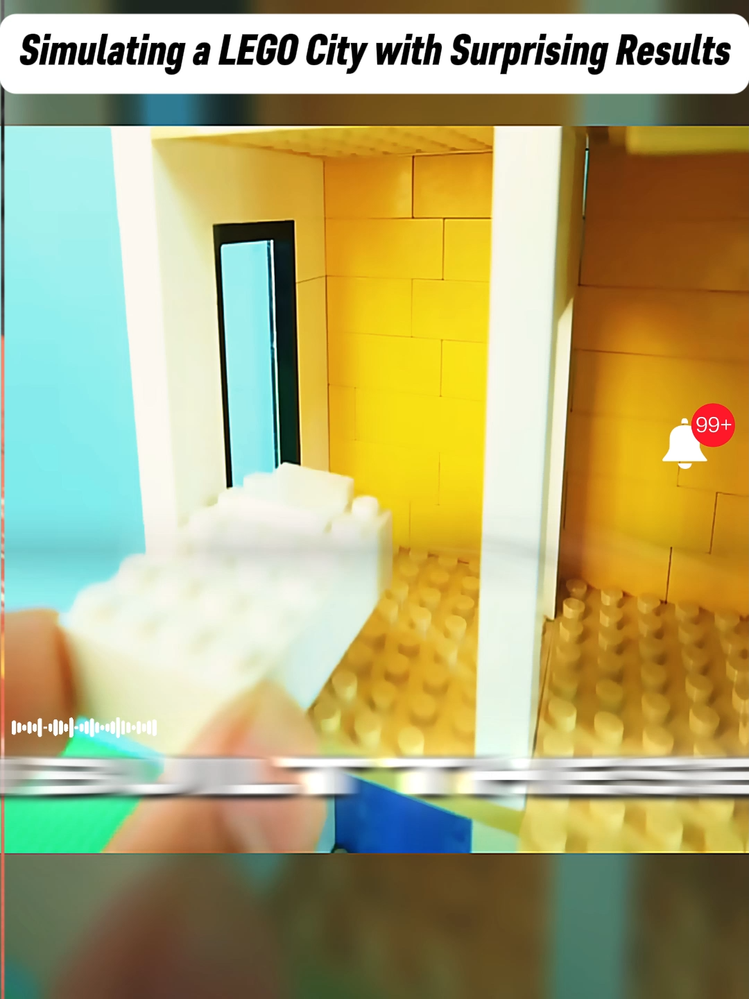 Simulating a LEGO City with Surprising Results #lego #legotiktok #Love #fyp