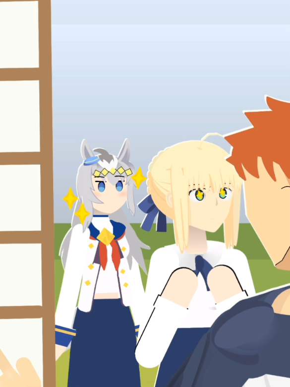 Saber's Playdate | Umamusume x Fate/stay night animation. #umamusume #anime #umamusumeprettyderby #oguricap #fateseries 