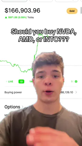 Which semiconductor stock are you buying?👀 #stocks #nvidia #intel #amd #stockmarket 