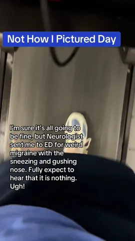I’ve probably been to the ER 10+ Times for atypical migraine in my lifetime. It feels like a complete waste of time. It seems like they just need to make sure so I guess I’ll be here for 1-11 hours depending. Ugh! #migraine #hospital 