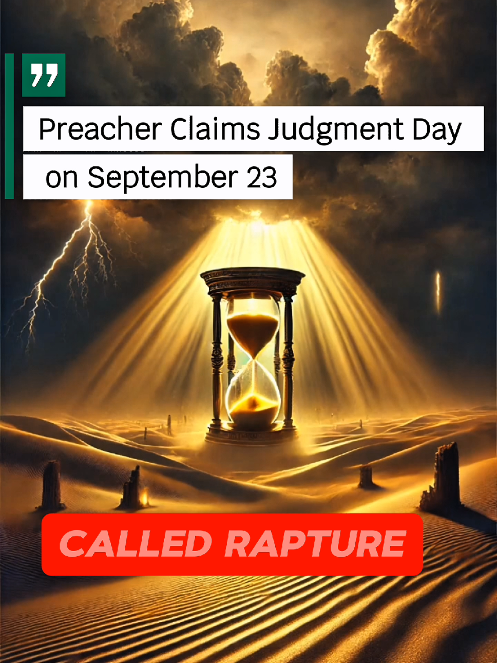 RaptureTok is the new viral trend, some believe, some doubt, everyone is watching. #RaptureTok #JudgmentDay #September23 #EndTimes #ViralNews 