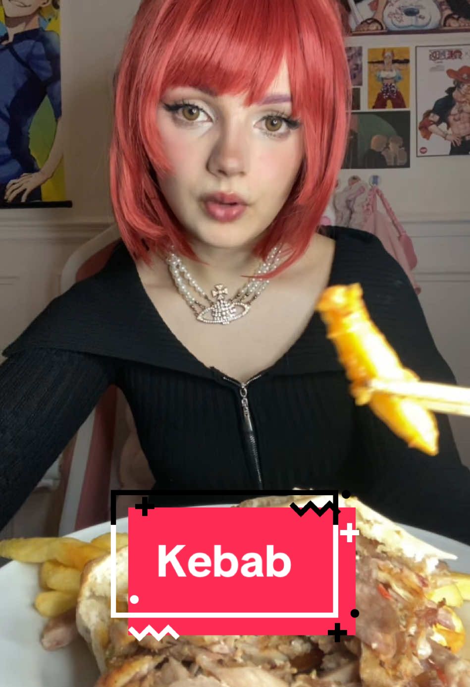 Petite dégustation de kebab de la richesse version étudiante kawaii 🫰🫰 #pourtoi #degustation #mukbang #kebab #grec 