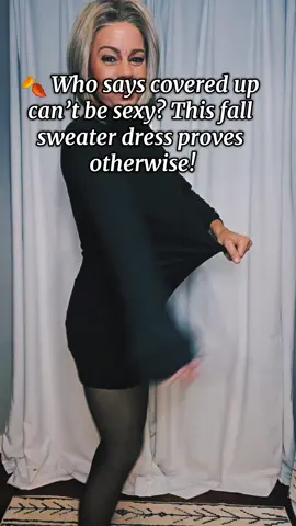 This sweater-style dress is cozy, chic, and flirty — the perfect fall outfit for women over 40 who love effortless style. Soft, flattering, and easy to dress up or down, it’s your go-to fall favorite. Shop it now on TikTok Shop! #FallFashion2025  #Over40Style  #ChicAndCozy  #FlirtyFallFits #fallfashiontrends 