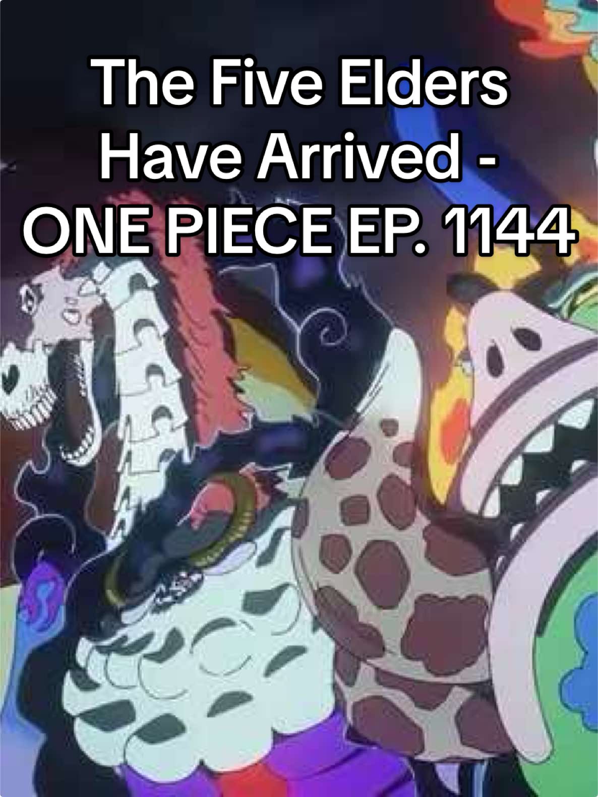 The Five Elders have arrived. Drop the name of the Elder who looked the most intimidating. 👀 Episode 1144 of #ONEPIECE is now simulcast streaming.  #Egghead #Anime