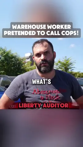 WAREHOUSE WORKER PRETENDING TO CALL COPS! #cops #police #connecticut #warehouse #camera 