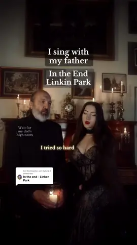Antwort auf @Dyluck R I sing with my father @Michael In the End - Linkin Park @Linkin Park Cover ✨ Siren and Bass Version 🖤 Dress: @LaceMade #lowbass #siren #fatherdaughter #linkinpark  #intheend 