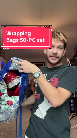 I love these Christmas wrapping bags so much! #wrappinggifts #christmasdecor #christmas #holidays #nathantriska 