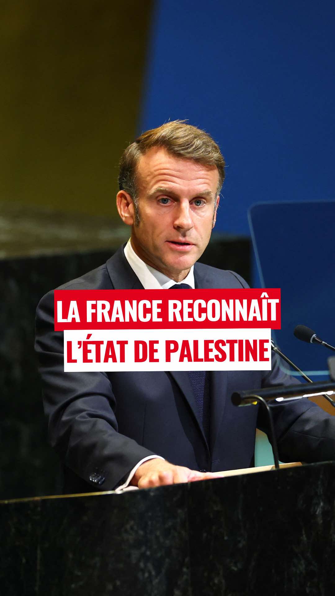 La France a officiellement reconnu l’existence de l’État de Palestine, ce lundi 22 septembre 2025. Le président français Emmanuel Macron s’est exprimé depuis la 80e Assemblée générale de l’Onu, à New York, où il a assuré que le « temps est venu ». #palestine #macron #gaza