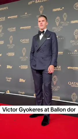 Victor gyokeres at Ballon dor  #ballondor #viraltiktok #dembele #barcelona #lamineyamal 