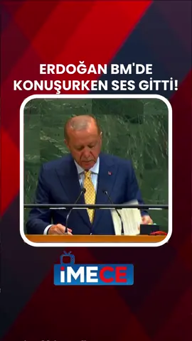 BM'DE ERDOĞAN KONUŞURKEN SES GİTTİ! 
