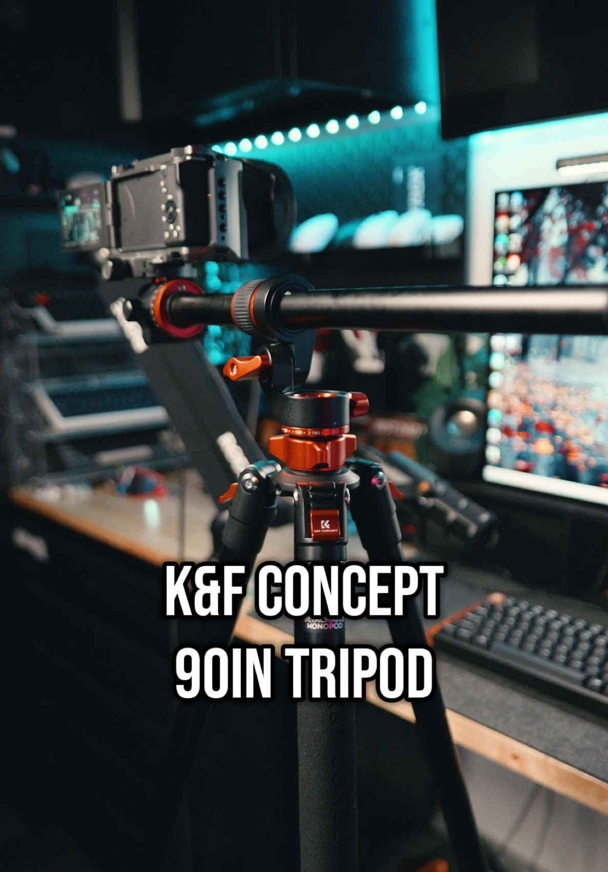 This extremely affordable tripod can cover all the shots you would need to make content. Top down, verticle or horizontal and you can pan with the buttery smooth ball head. So versatile with amazing built quality yet still very affordable. #tripod #cameratripod #overheadtripod #tripodforcontentcreator #kfconcept 