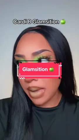 Carmel apple dream 🍏 @Cardi B #gorgyesbeauty #monochromemakeup #glamsition #makeuptransition #cardib