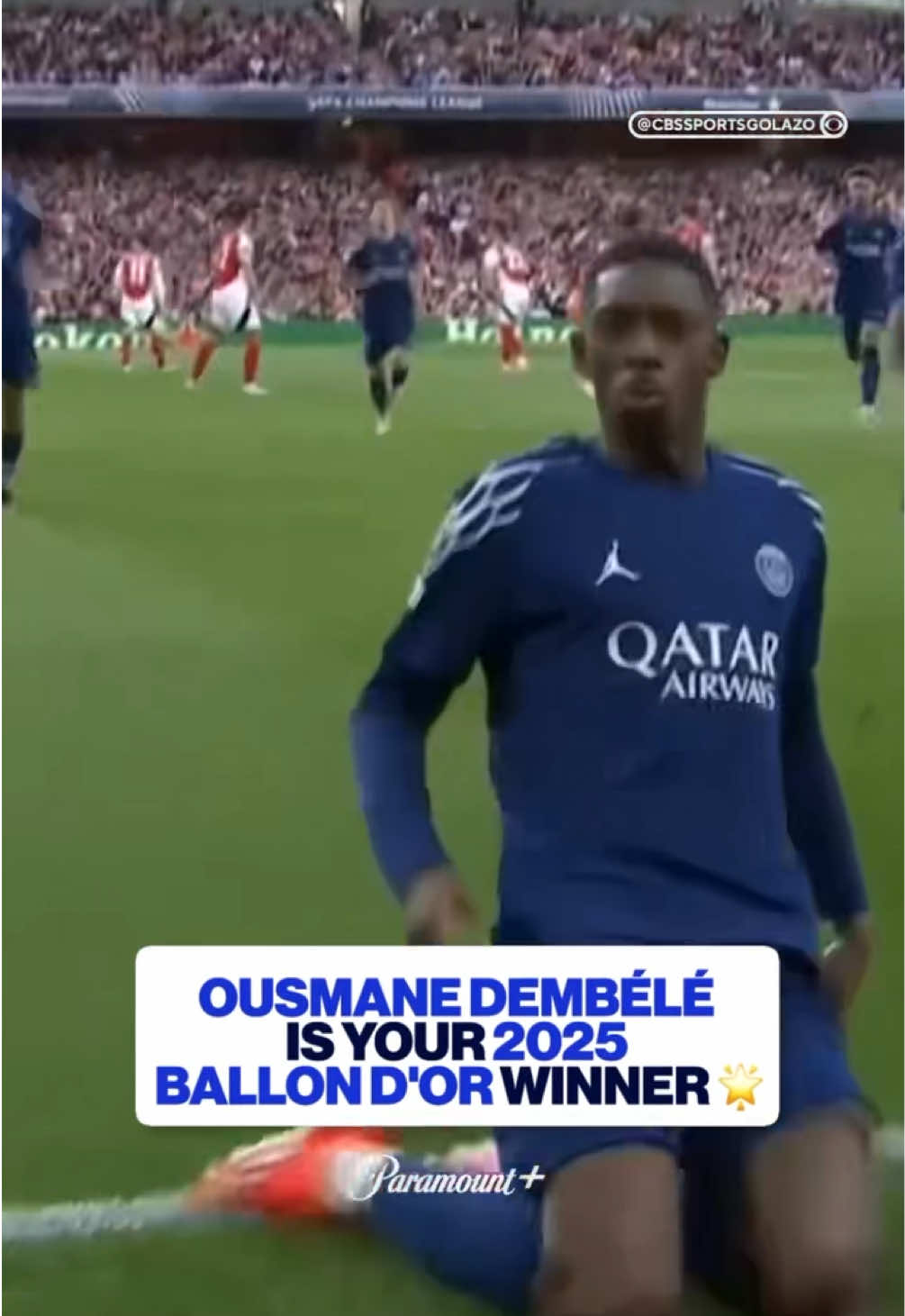 What a season from Ousmane Dembélé 😤 Your 2025 Men’s Ballon d’Or winner 🏆 #Soccer #football #ballondor #ousmanedembele #dembele 