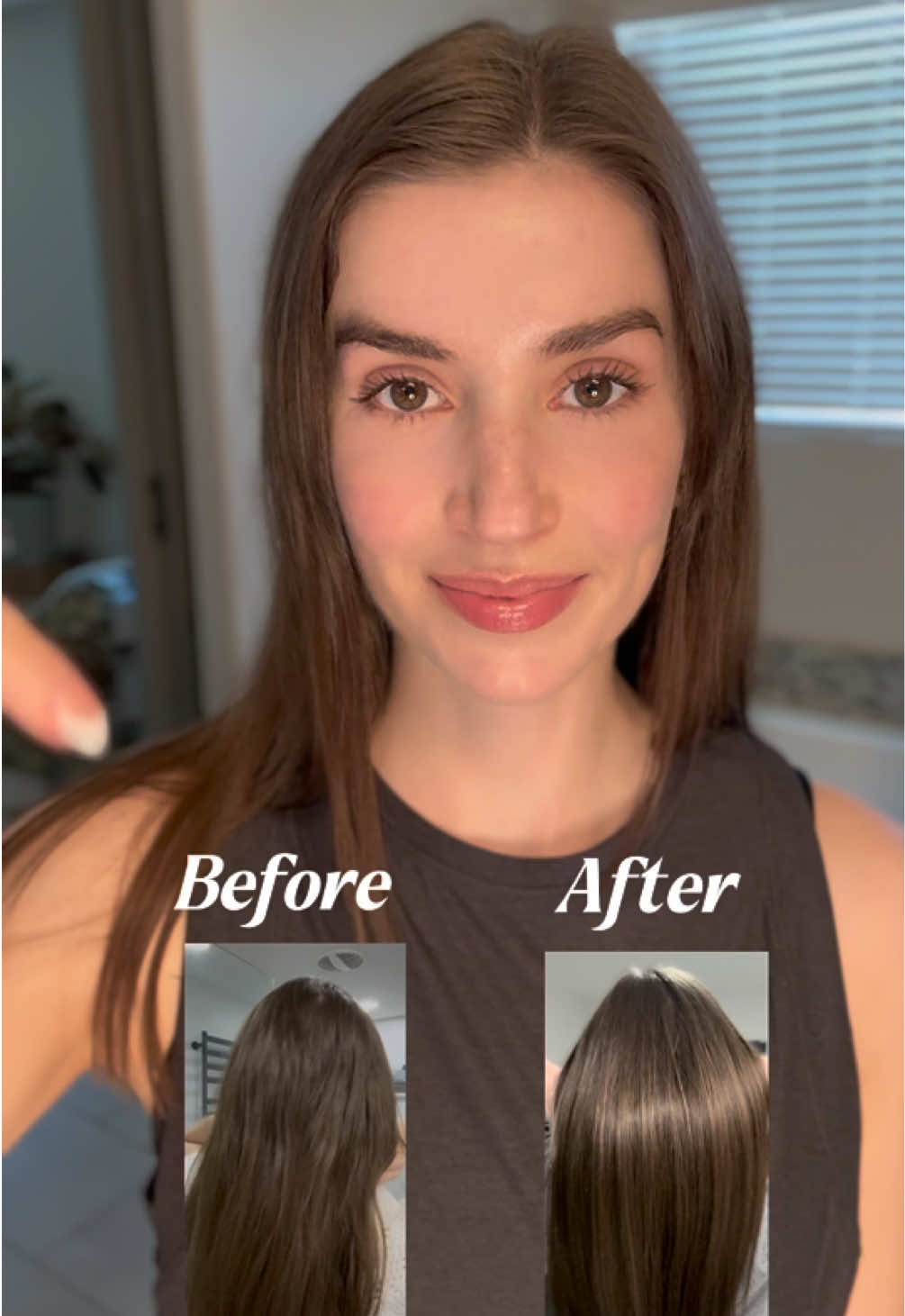 Hydrated and shiny hair incoming! I’ve been loving this duo from CeraVe. Just look at that shine! @influenster @CeraVe #complimentary #CeraVeHairCare #GiftedbyCeraVe #Ad #haircare 