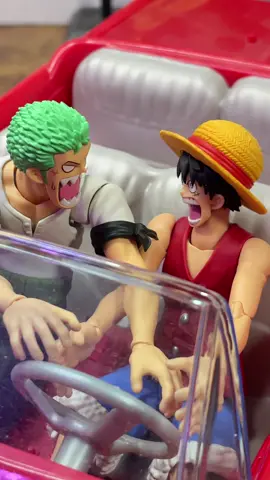 Straw hat driving #clayman #actionfigures #funny #fyp #onepiece 