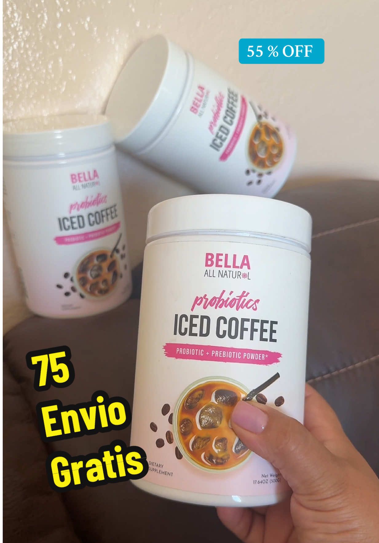 #icedcoffee #coffee #probiotics #bellaallnatural #health 