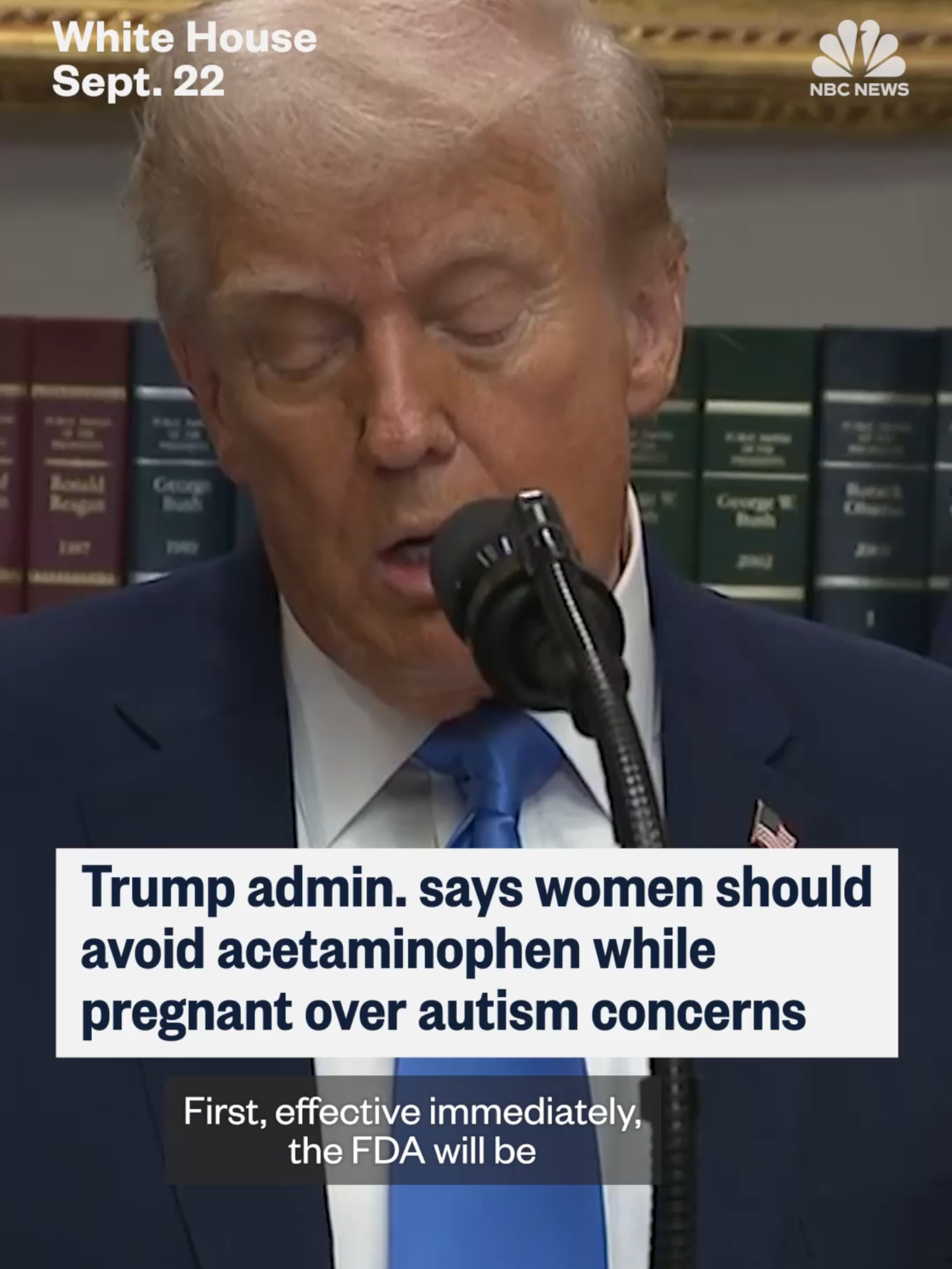 President Donald #Trump announced the #FDA will immediately begin telling doctors the use of #acetaminophen “during #pregnancy can be associated with a very increased risk of #autism.” However, the majority of scientific literature suggests exposure to acetaminophen in the womb does not cause autism.