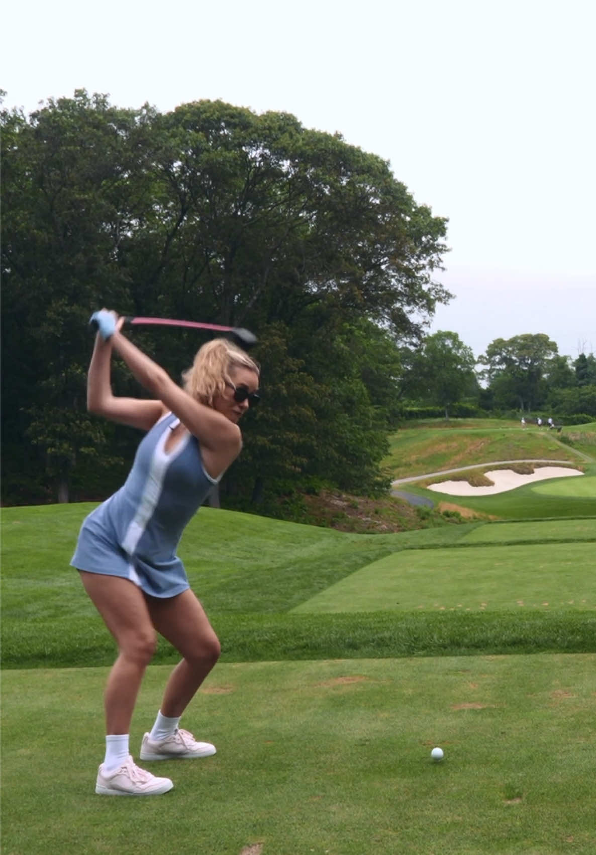 Sometimes it’s better to be lucky than good lol bethpage Black is no joke