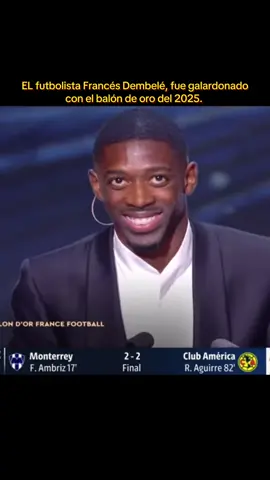 Dembelé, ganador del Balón de Oro 2025.  #paratii #balondeoro #Dembele #viral #futbol⚽️ 