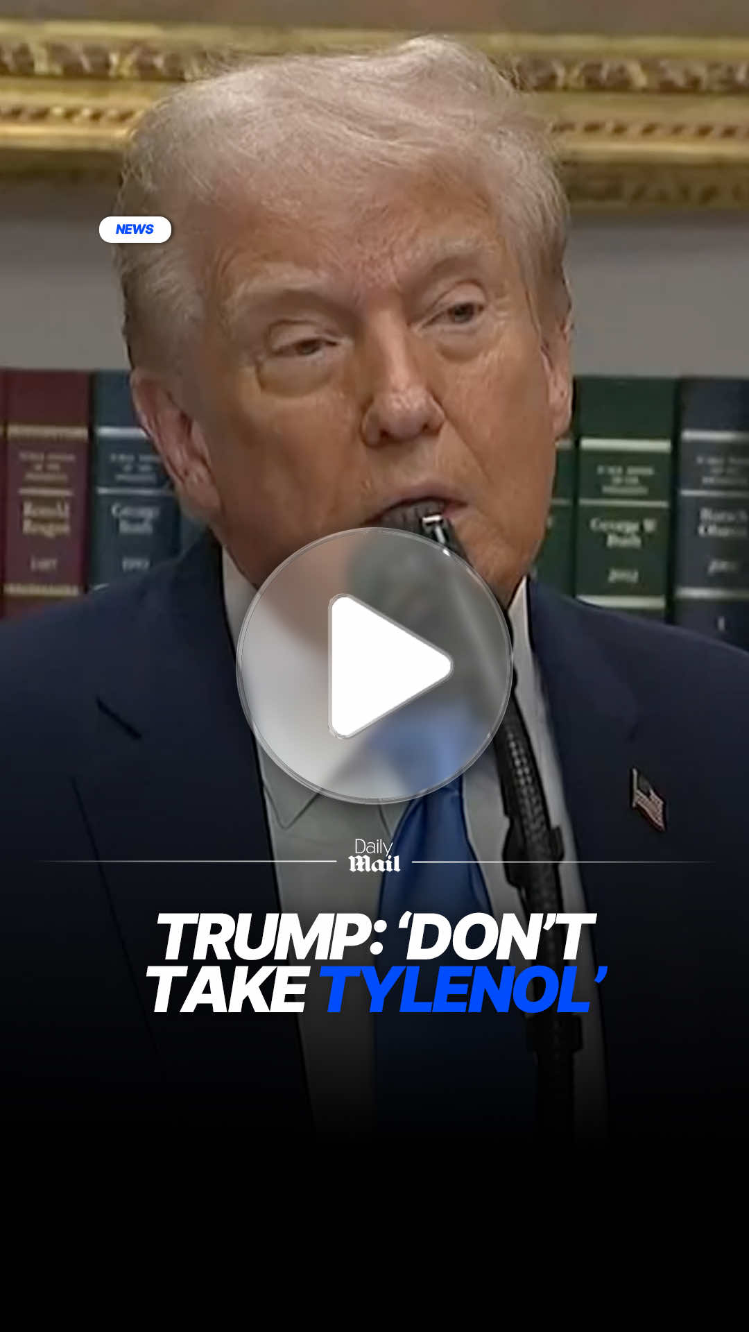 President Trump claimed Tylenol taken during pregnancy is linked to autism, urging people not to take it. Read more at DailyMail. #news #breakingnews #trump #politics #autism 