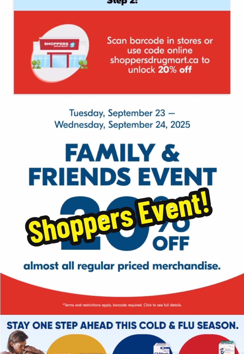 Get 20% off Shoppers event! @Shoppers Drug Mart #jennifersfrugal #couponingcommunity #dealfinder #frugalmom #shoppers