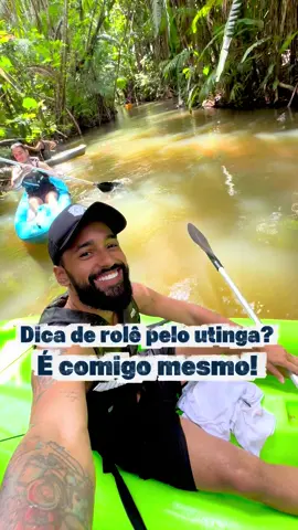 🛶 DICA DE ROLÊ EM BELÉM E NO UTINGA? É COMIGO MESMO!  Hoje eu vou te levar para um passeio bem aventura lá no Parque Estadual do Utinga com direito a Canoagem + rapel + tirolesa e ainda acrescentamos a bike. Fica ligada no vídeo e já marca o teu rolê com os teus amigos. #parquedoutinga #canoagem #amazonia #cop30 #belempa 