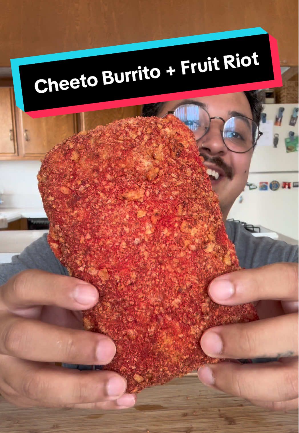 @Fruit Riot pairs perfectly with this Hot Cheeto burrito 😮‍💨🔥🔥 #fruitriotpartner #FoodTok #foodielu #mukbangeatingshow #viral 