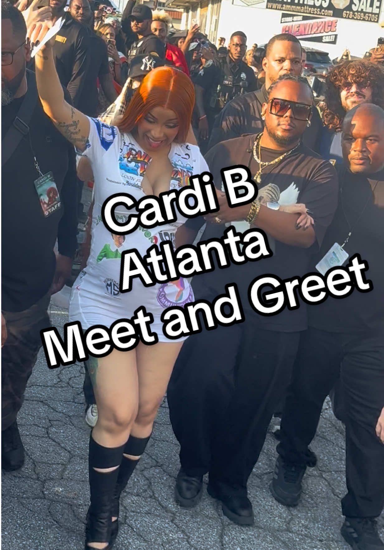 Cardi B is in Atlanta 🤩😍❤️ @Cardi B  #cardib #meetandgreet #atlanta #cardibchallenge #amithedrama 
