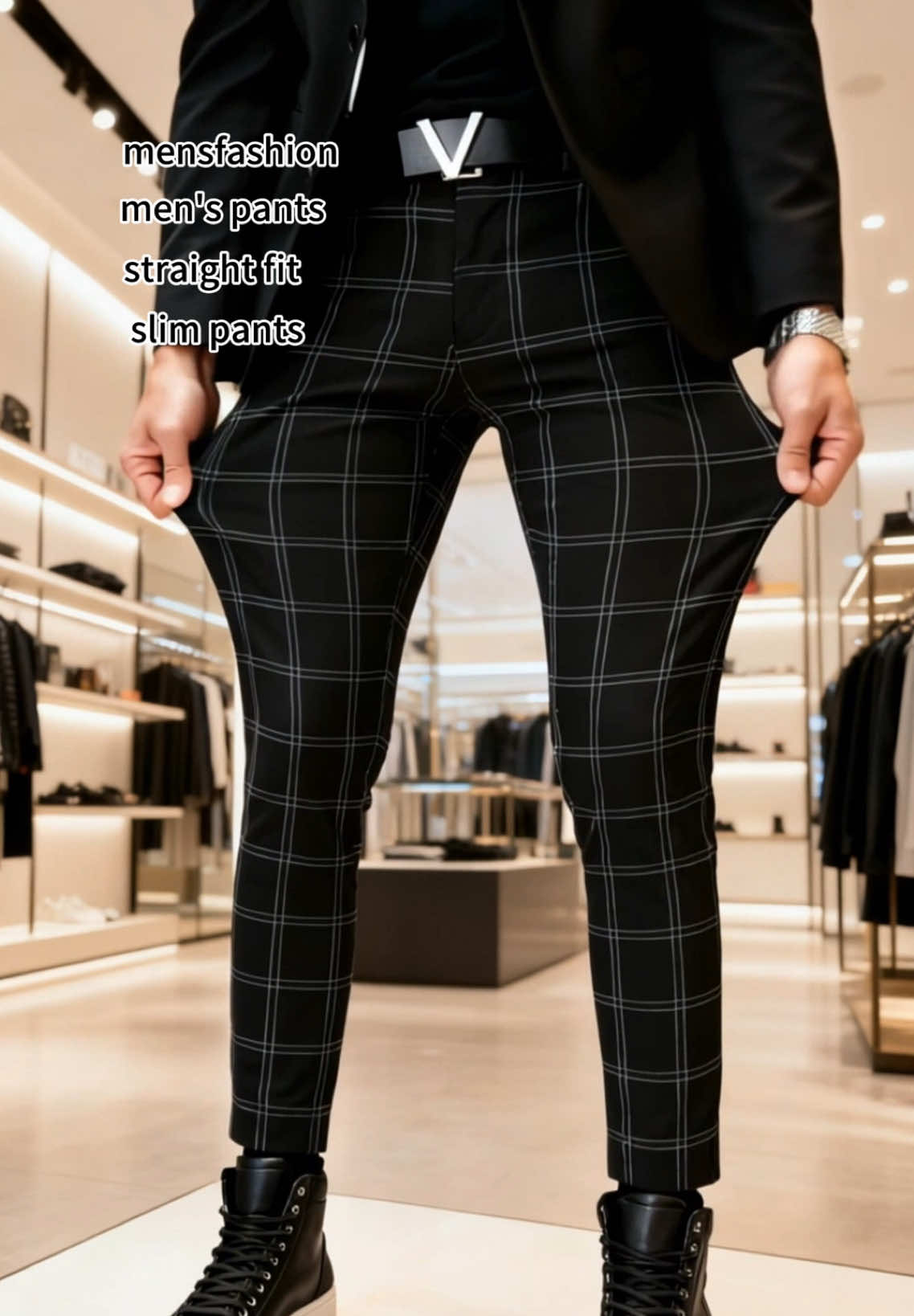 Mens Slim Pants#mensfashion#slimpants #tiktokshoprestock #regularfit #fyp 