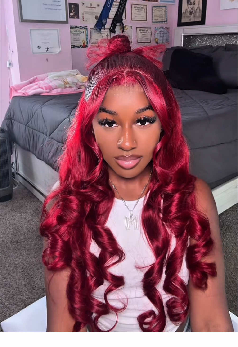 🎀 came out so cuteee ! Wig From Kalashow Hair  30inch only $112🎀 @Kalashow Hair  #hairtutorial #wiginstall #99jwig #blackgirlluxury #redhairgirl  