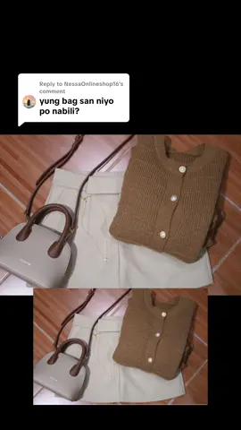 Replying to @NessaOnlineshop16   Fav bag🤎 #Bostanten #Slingbag #Handbag #Brown #OOTD 