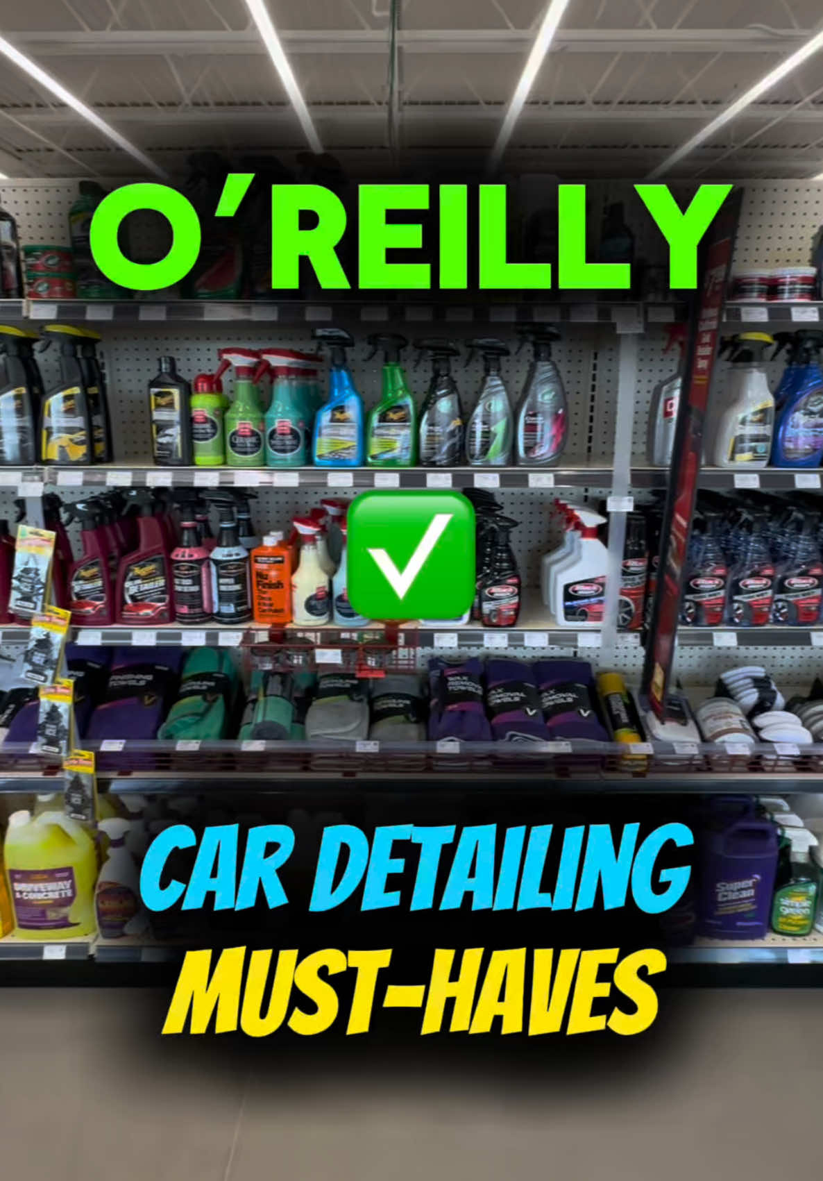 I SNUCK in the back 👀 5 of the BEST Car Detailing Products at O’Reilly #detailingtips #detailingproducts #oreillyautoparts #mobiledetailing #creatorsearchinsights 