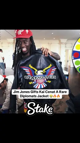 Jim Jones Gifts Kai Cenat A Rare  Diplomats Jacket 😭🔥🔥#kaicenat #mafiathon #mafiathon3 #jimjones #diplomats 