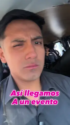 Así llegamos a un evento con la banda 🕊️🫣