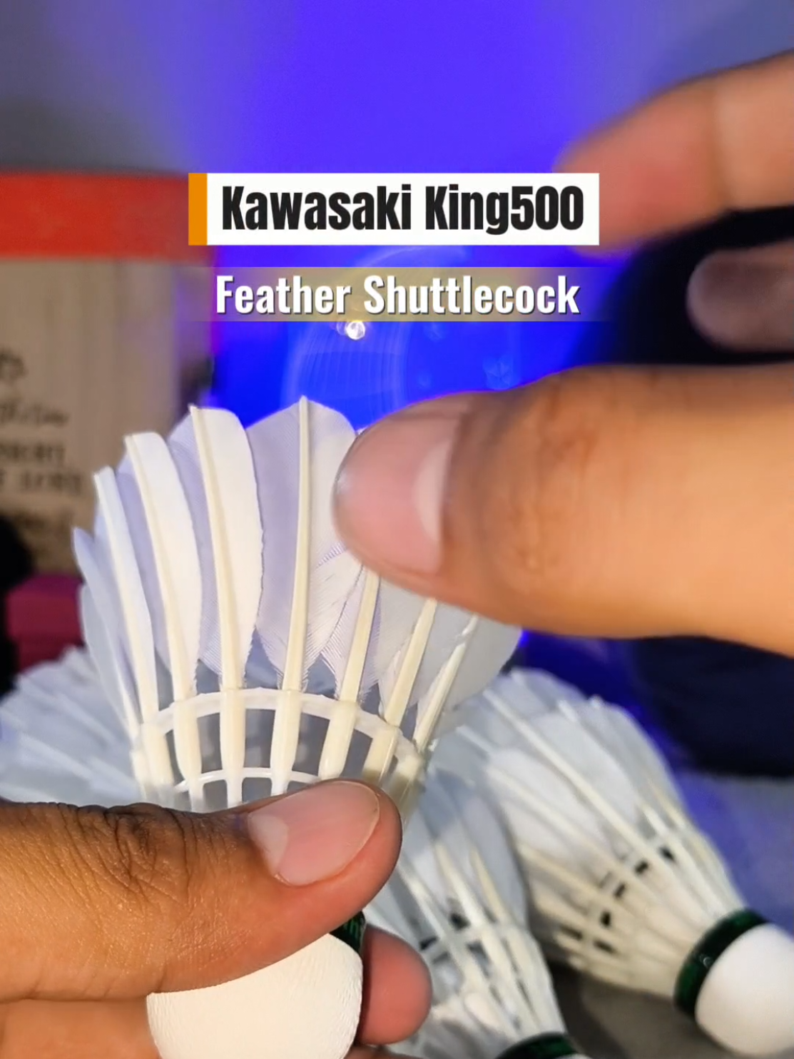 Kawasaki King500 12 Pieces High Quality Feather Shuttlecock 🏸 #Kawasaki #King500 #shuttlecock #feathershuttlecock #badminton 