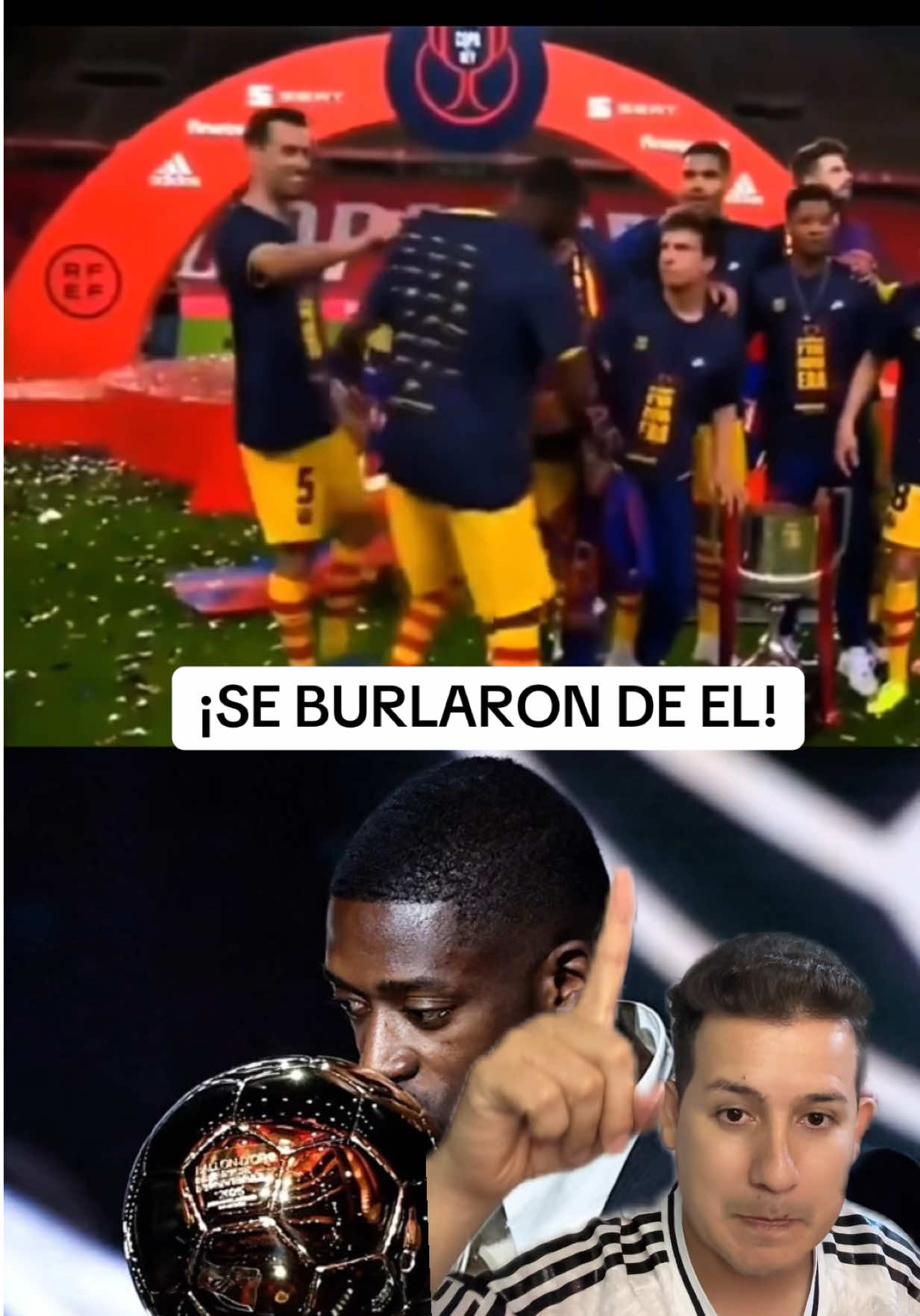 Se burlaron de él Hoy el Futbol le sonríe a Dembele #balondeoro #lamineyamal #dembele #yamal #barcelonafc 