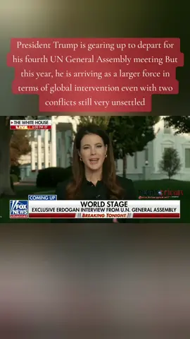 @Fox News @President Donald J Trump is gearing up to depart for his fourth UN General Assembly meeting But this year, he is arriving as a larger force in terms of global intervention even with two conflicts still very unsettled #fyp #News #Trump #UN #meeting 