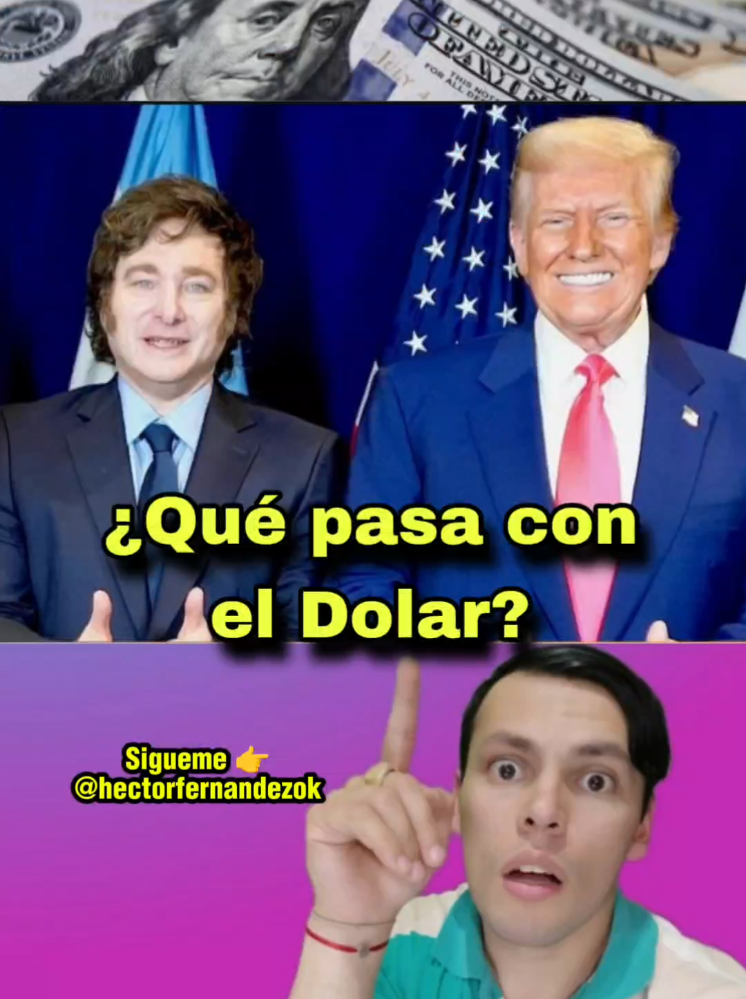 el gobierno argentino pidió un préstamo a Estados Unidos y va a utilizarlo para pagar deuda y aumentar las reservas de dólares esto permitió bajar el valor del dólar que se encontraba subiendo, de esta manera Javier meleisa asegura llegar a las elecciones de octubre #javiermilei #dolares #argentina #estadosunidos #dolar 